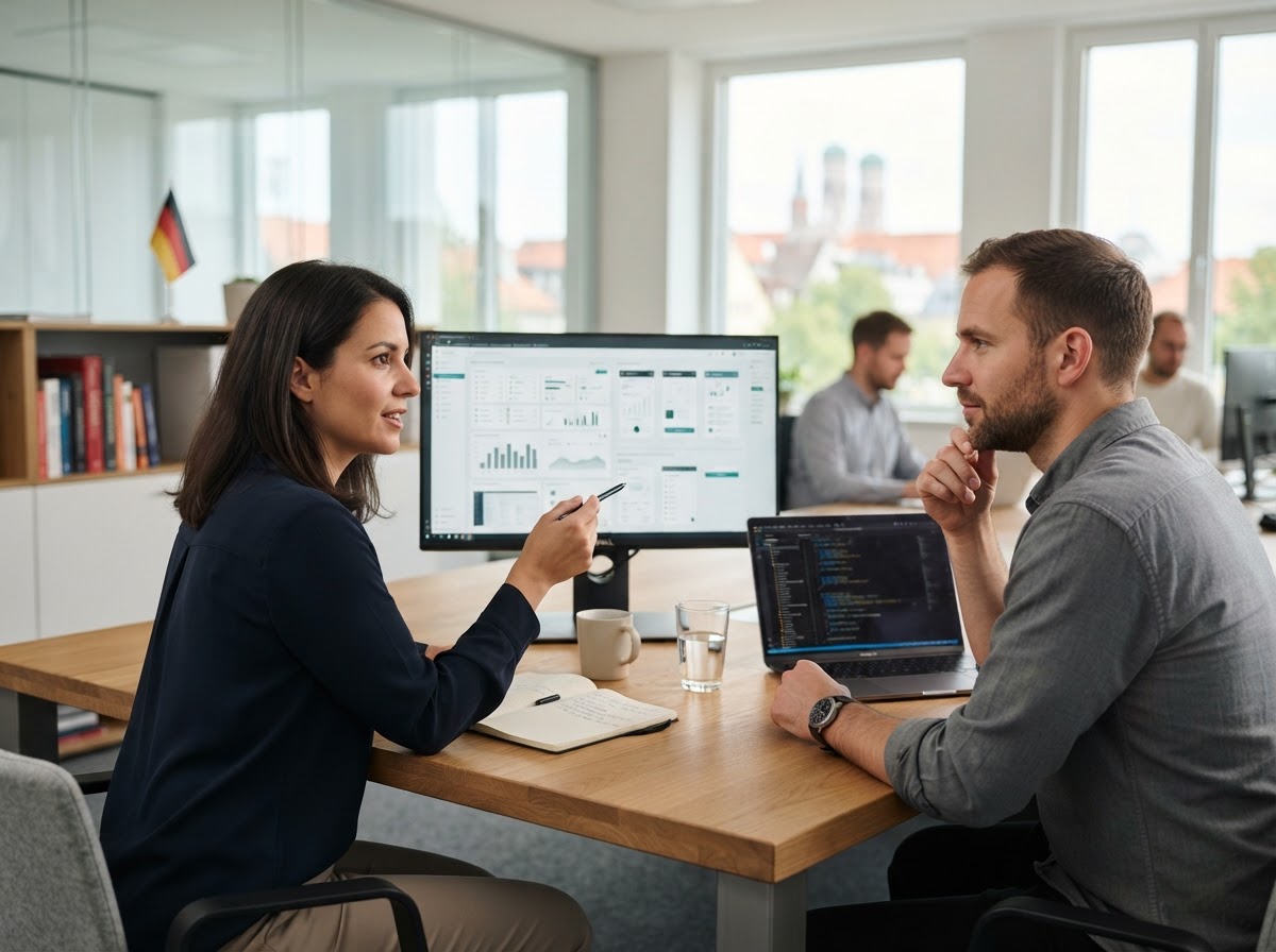 svapoire ai analyst reviewing consolidated portfolio data on a unified dashboard